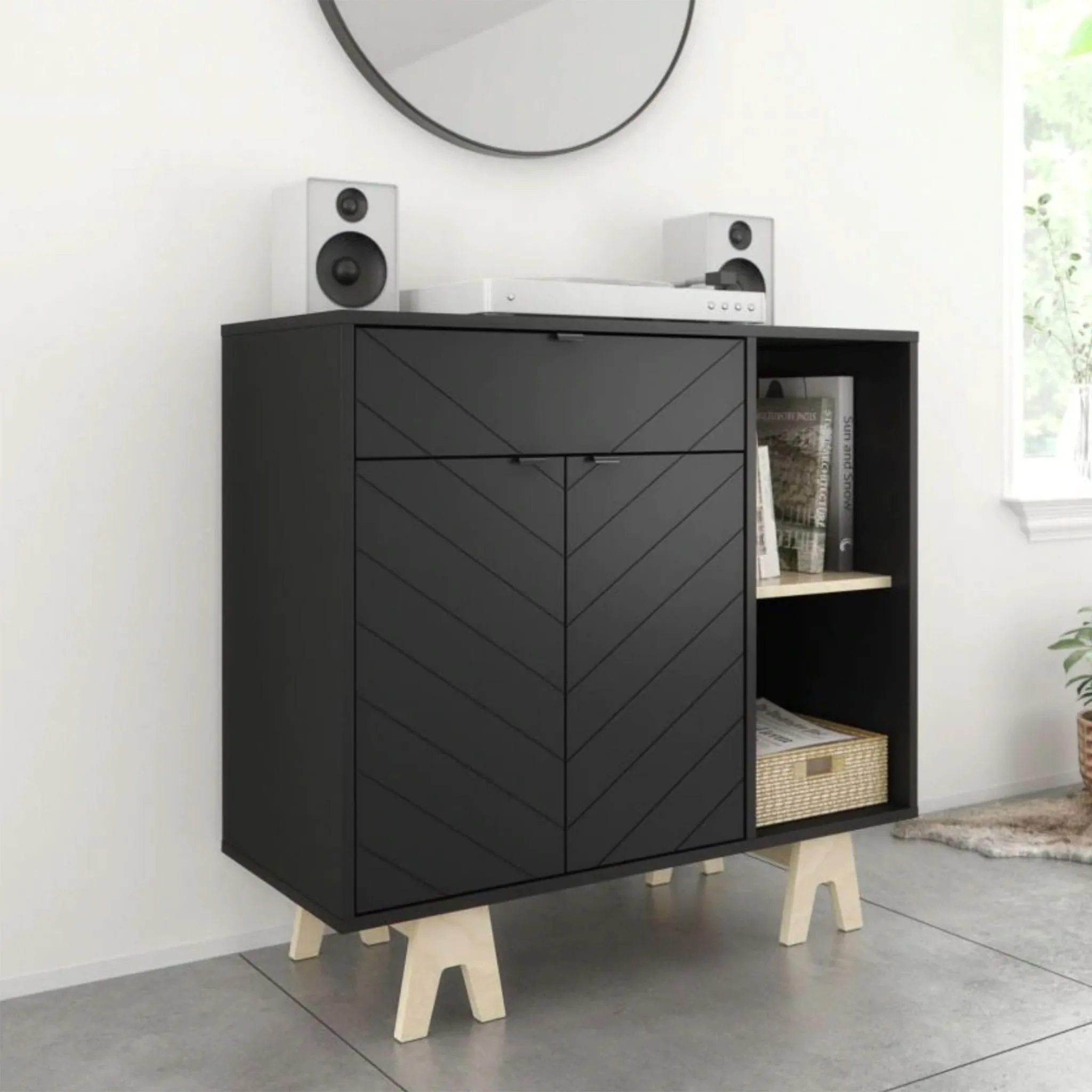 Nexera Buffet Gossip - Noir  Naturel
