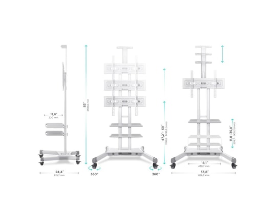 ONKRON - Pied de sol Support TV 40-70