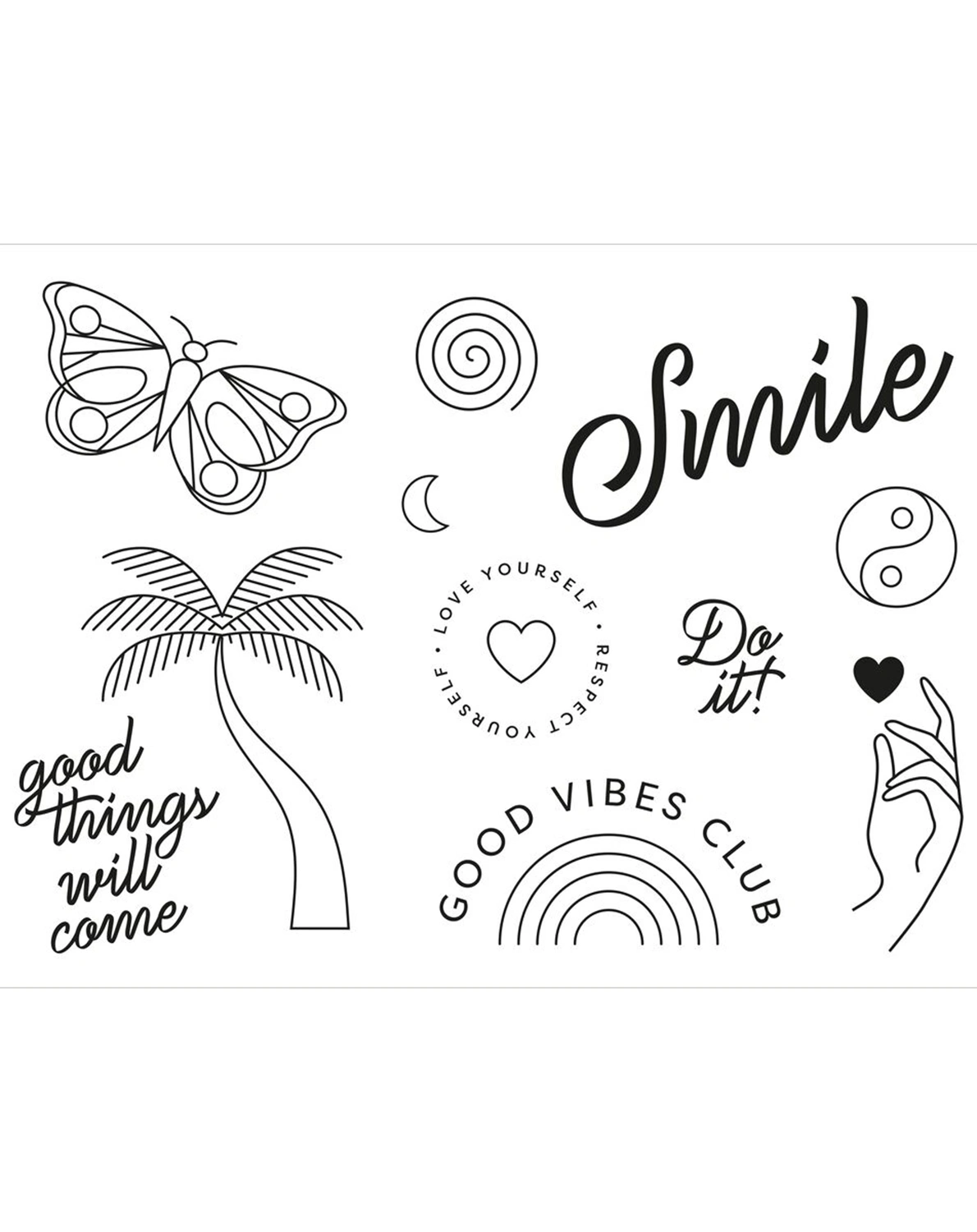 Kreidemarker SMILE - WINDOW & MIRROR 6er Set