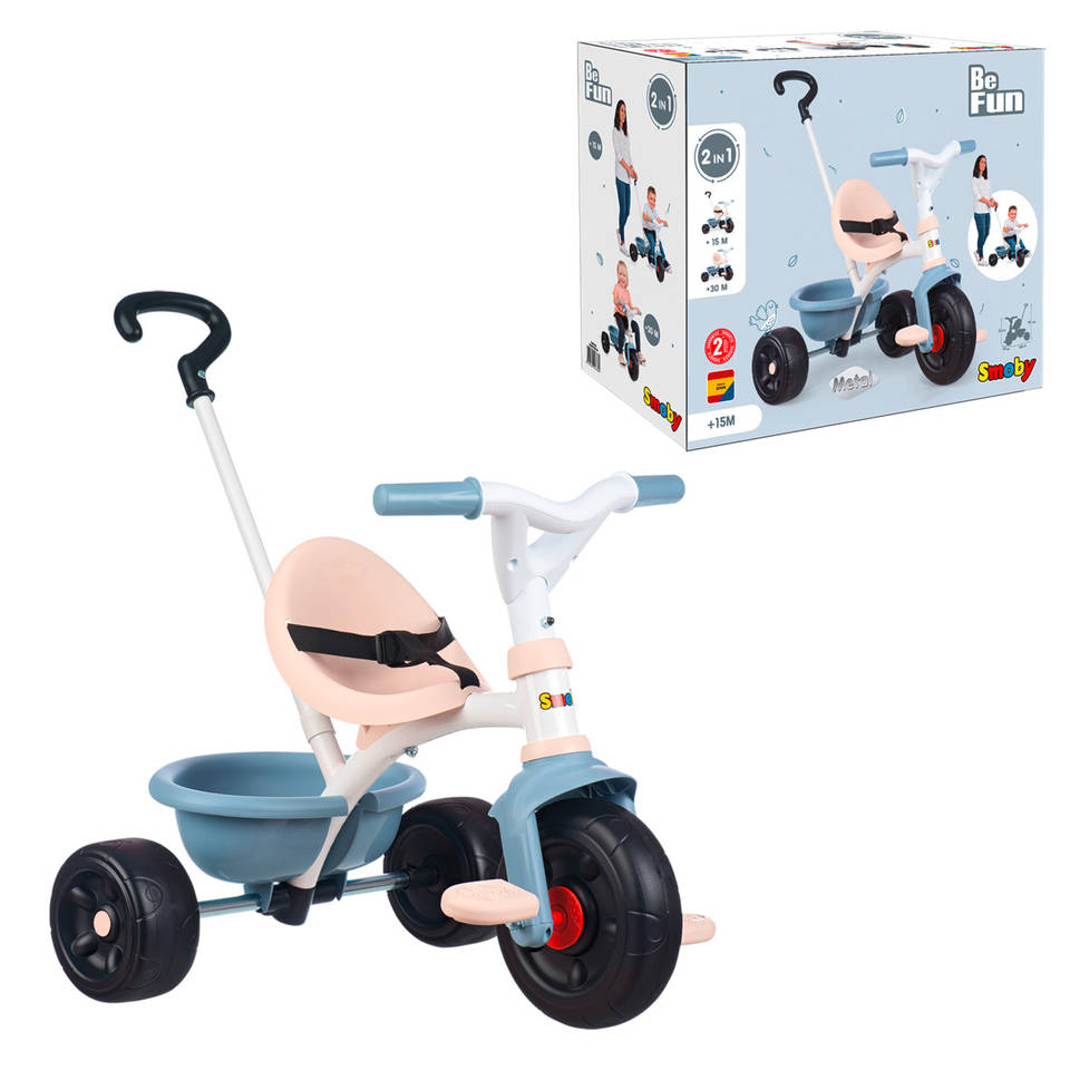 Smoby Be Fun driewieler - zachtblauw