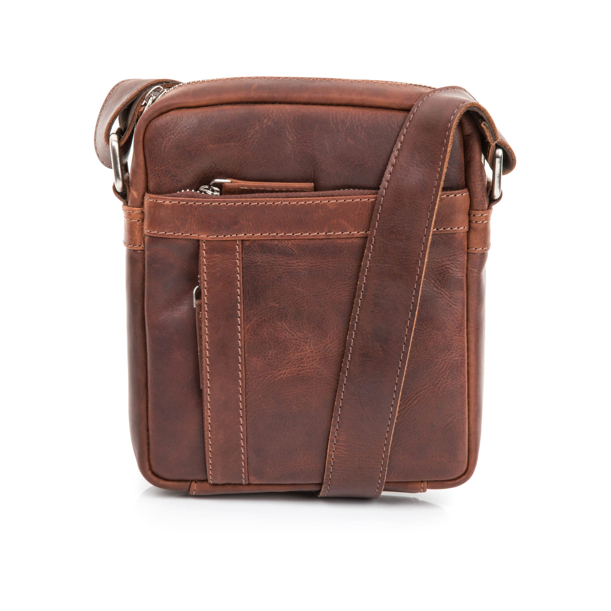 Sac homme en cuir marron