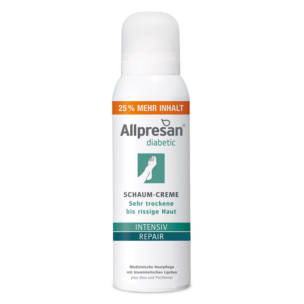 Allpresan diabetic INTENSIV + REPAIR Schaum-Creme mit Urea - Jetzt 3€ Rabatt mit Code ,,allpresan3''