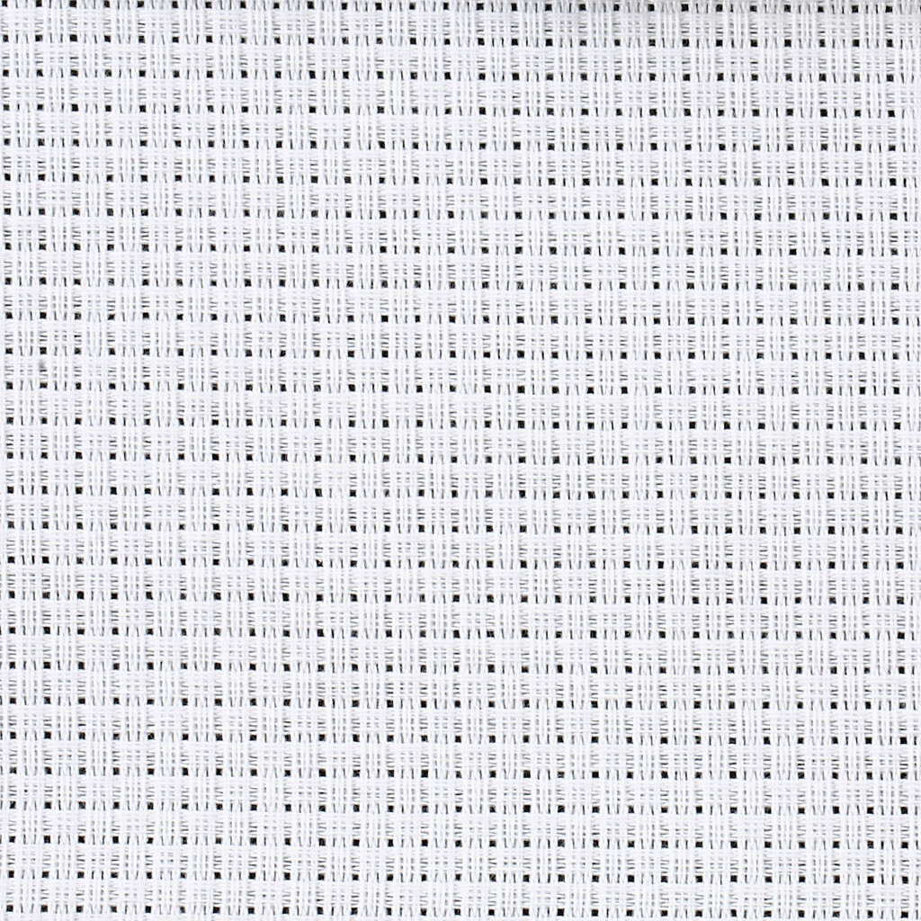 Aidastof - Str. 50X50 CM - 43 Tern Pr. 10 CM - Hvid - 1 Stk