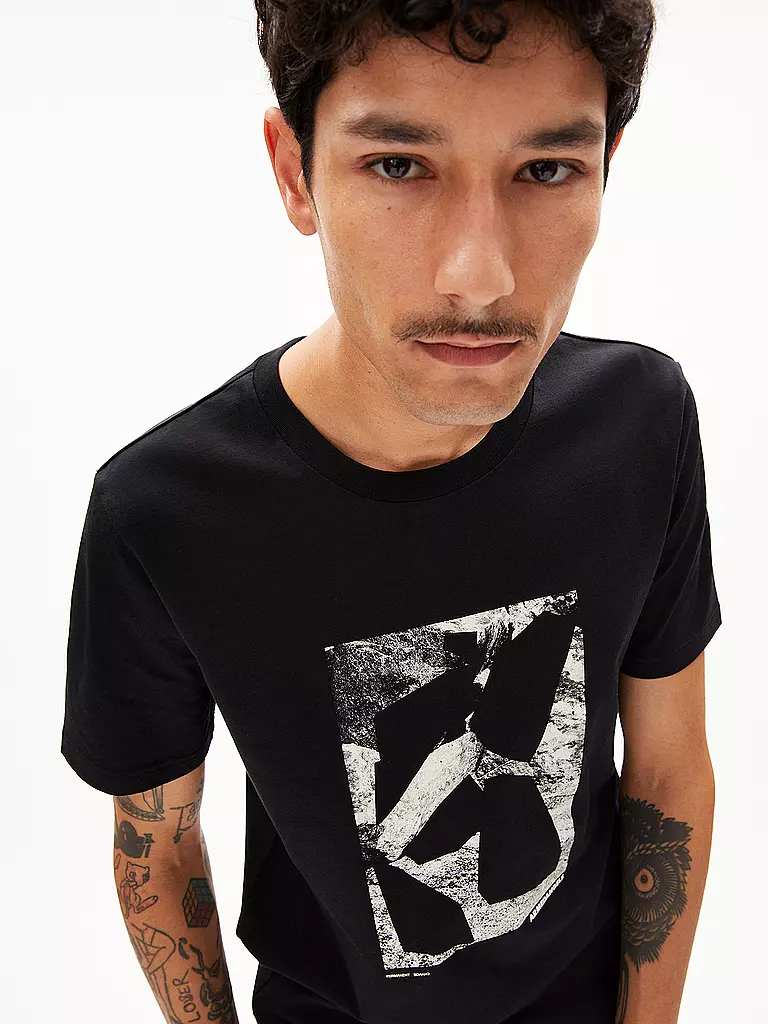 ARMEDANGELS T-Shirt JAAMES ROCKS schwarz