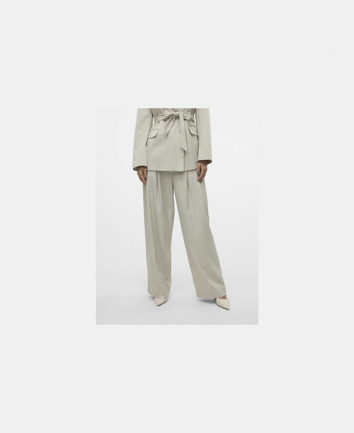 Vero Moda VMOMARI HW PANT VMA Light grey melange