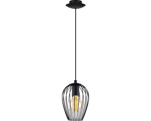 Hanglamp, 1-lichts, HxØ 110x16 cm, zwart