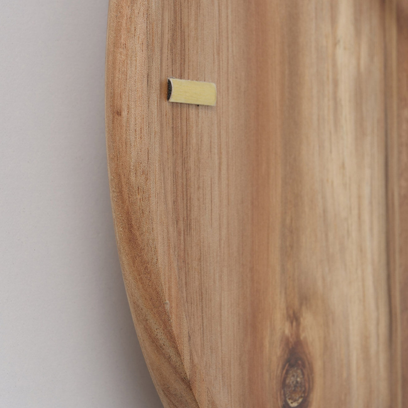 Boltze Horloge murale en acacia marron - 35x30 cm