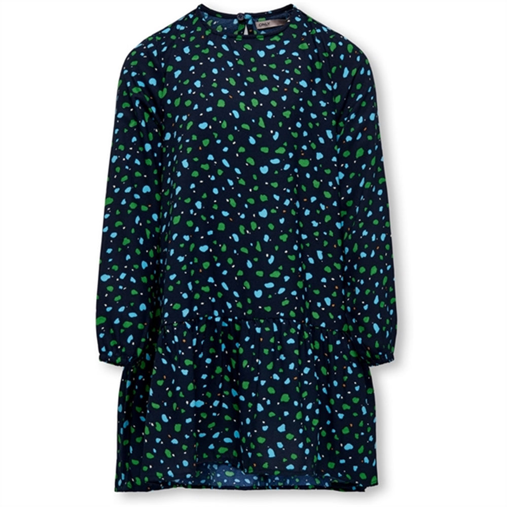 Dress Blues Dots Holly Peplum Kjole