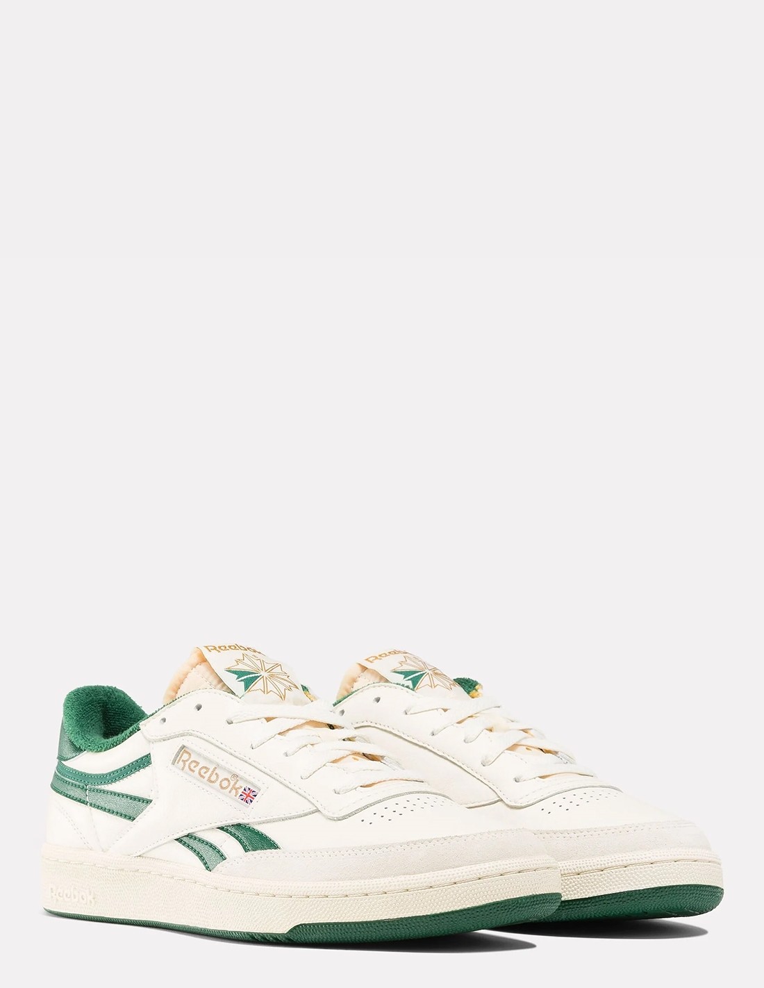 reebok Sneakers Homme Club C Revenge Vintage Blanc/Vert Cuir