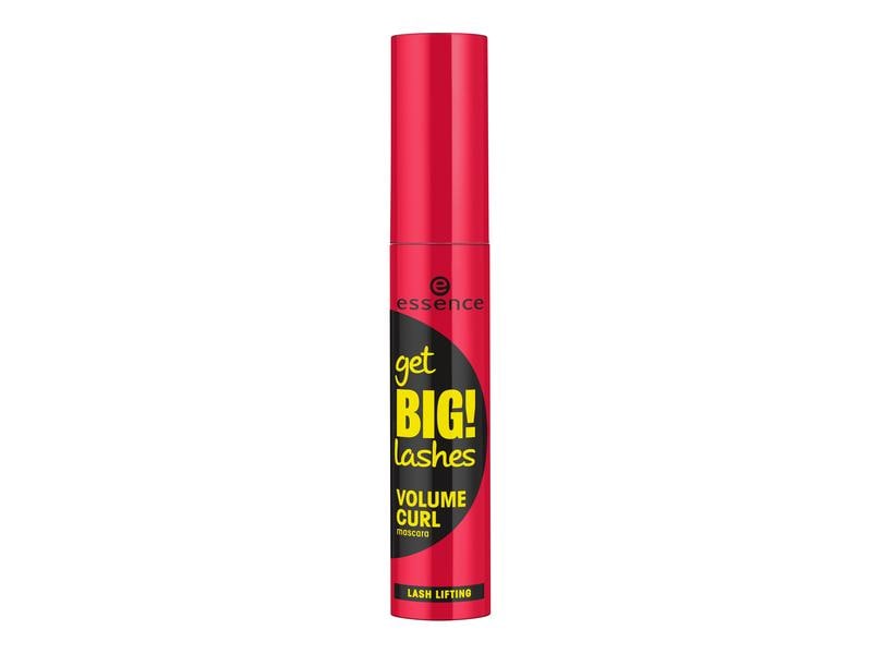 essence Mascara Get Big! Lashes Volume Curl 01 Schwarz Vegane Mascara mit grosser und geschwungener Faserbürste für extra Volumen