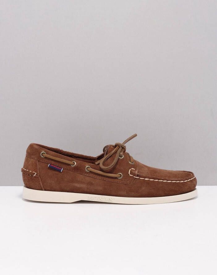 Sebago Docksides Portland Sailor Shoes Brown Heren