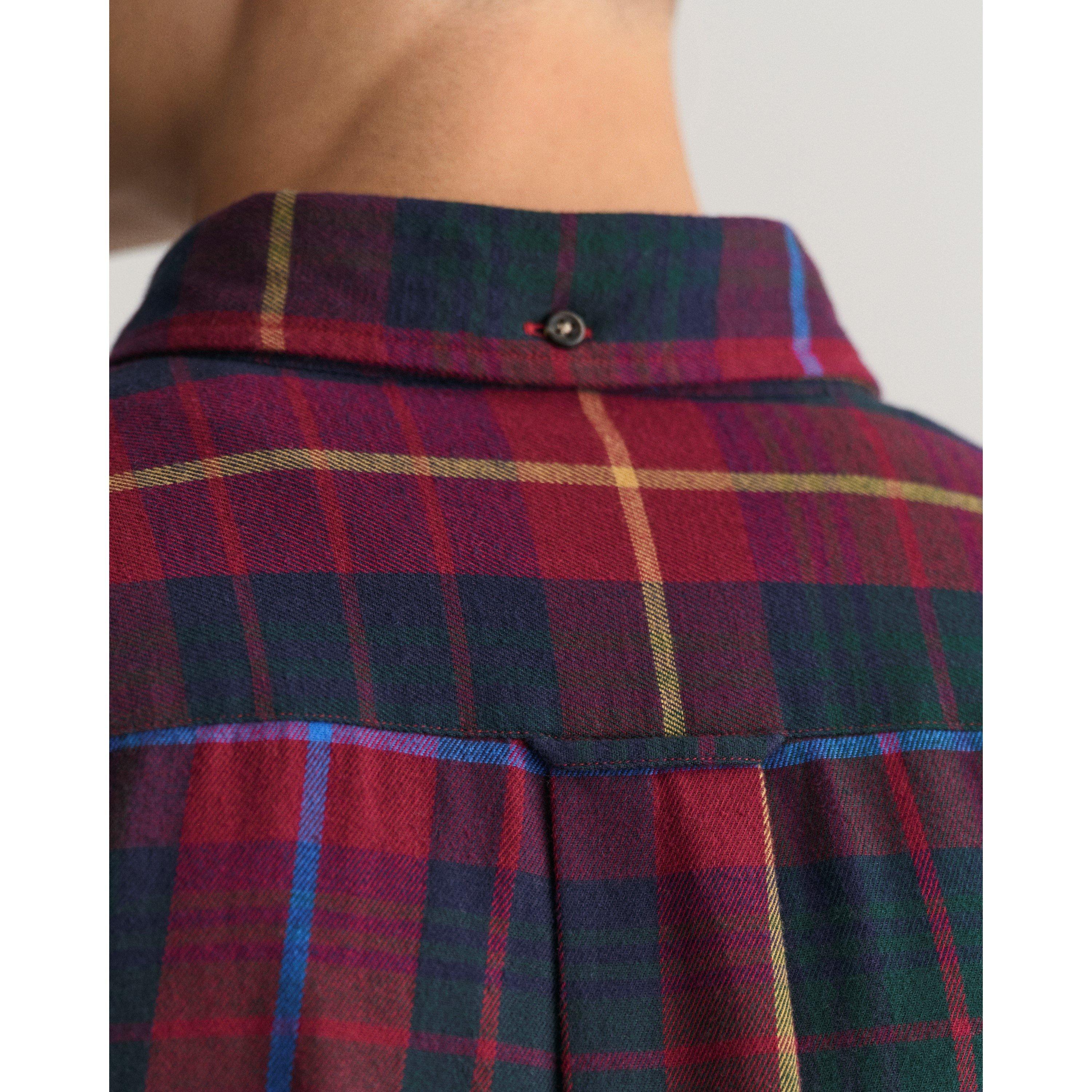 Gant Regular Fit Plaid Flannel Checked Shirt