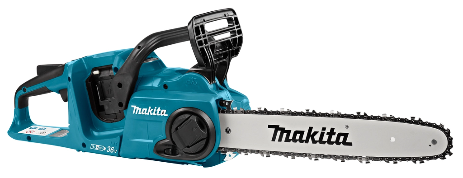 Makita DUC353PG4J 2x18V Li-Ion accu kettingzaag set (4x 6,0Ah) incl. Mbox - 35cm - koolborstelloos