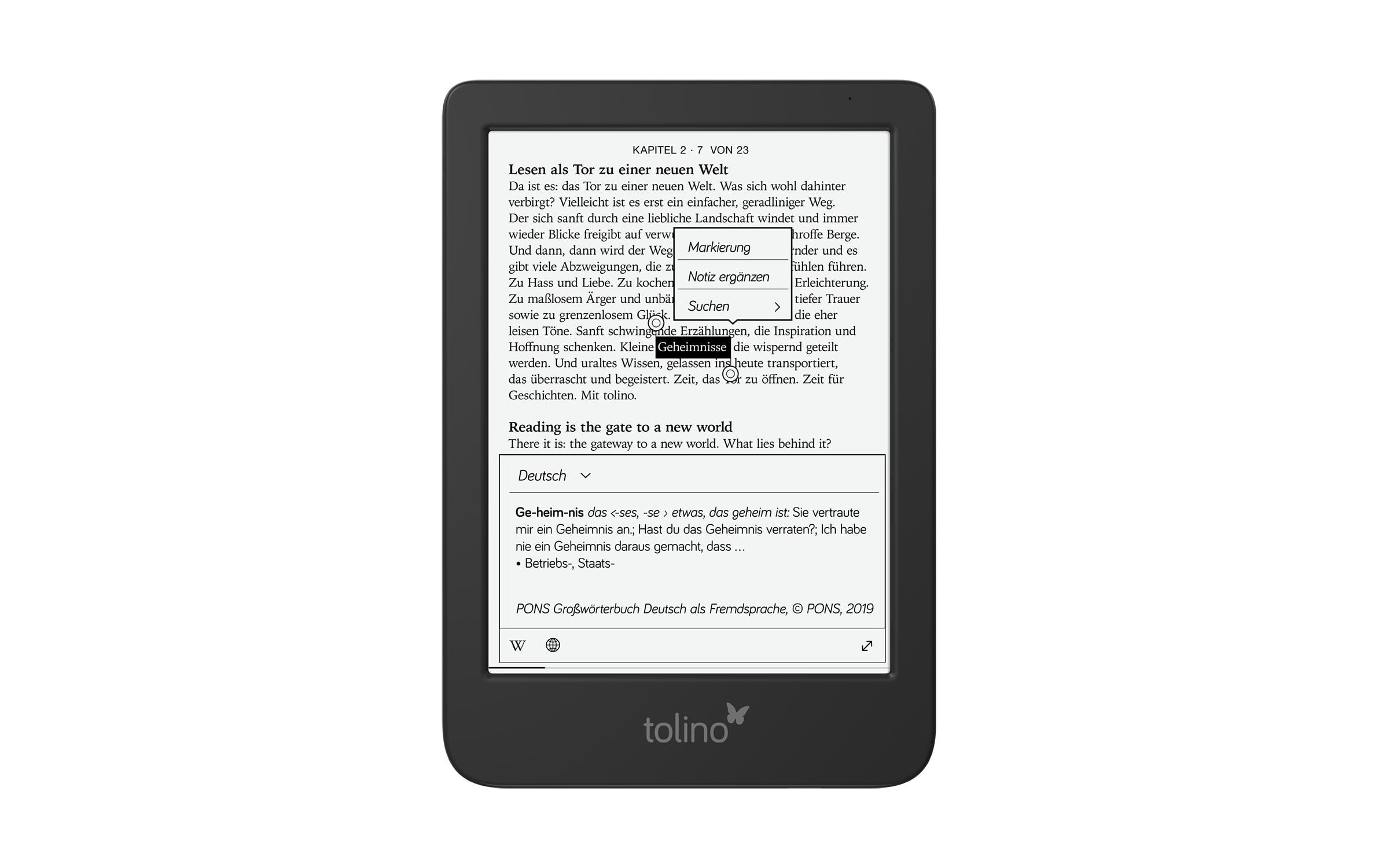 Tolino E-Book »Tolino shine« (15,18 cm / 6 ″) )