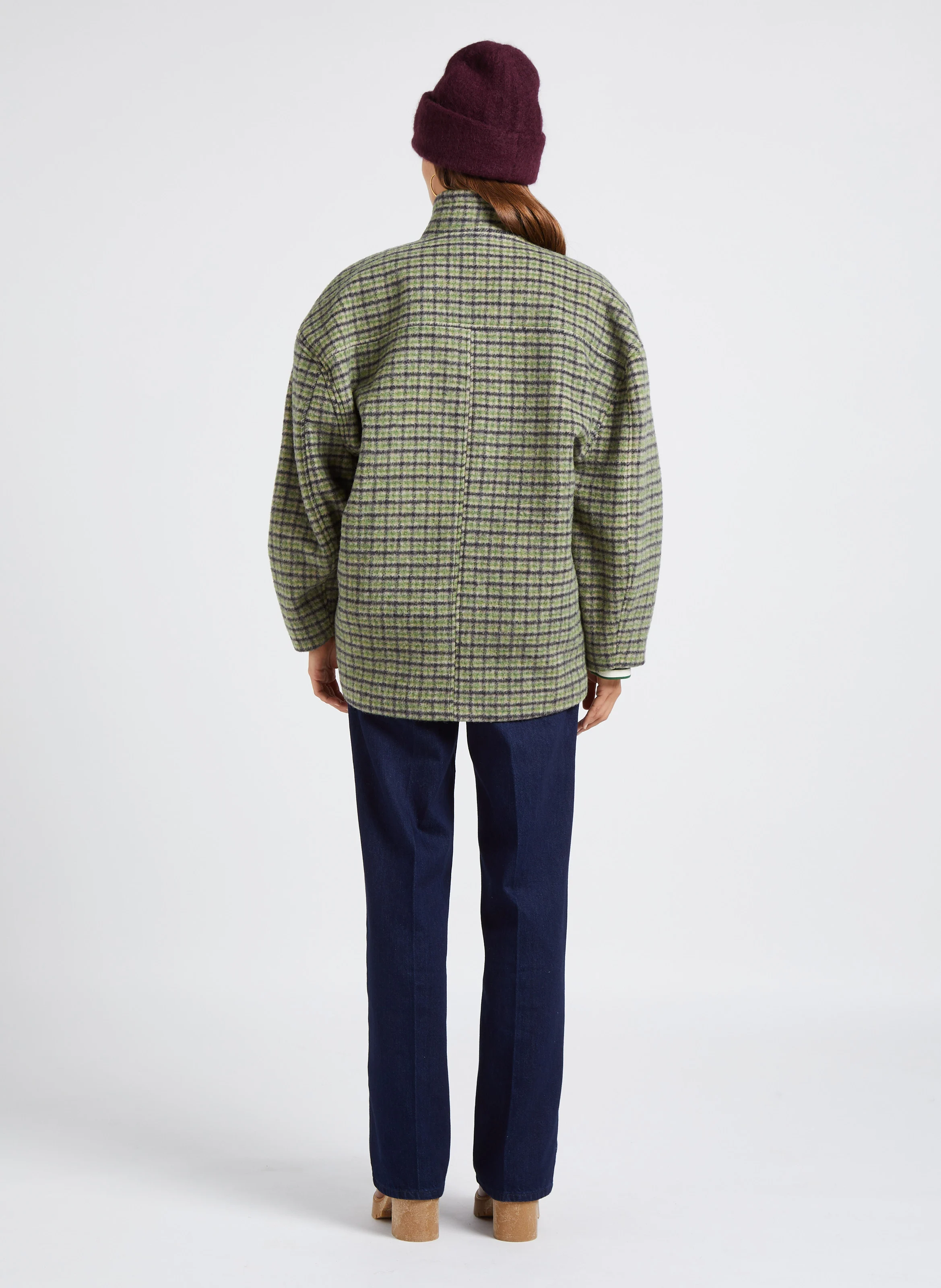 SWANN - Jean droit taille haute en coton | Bleu