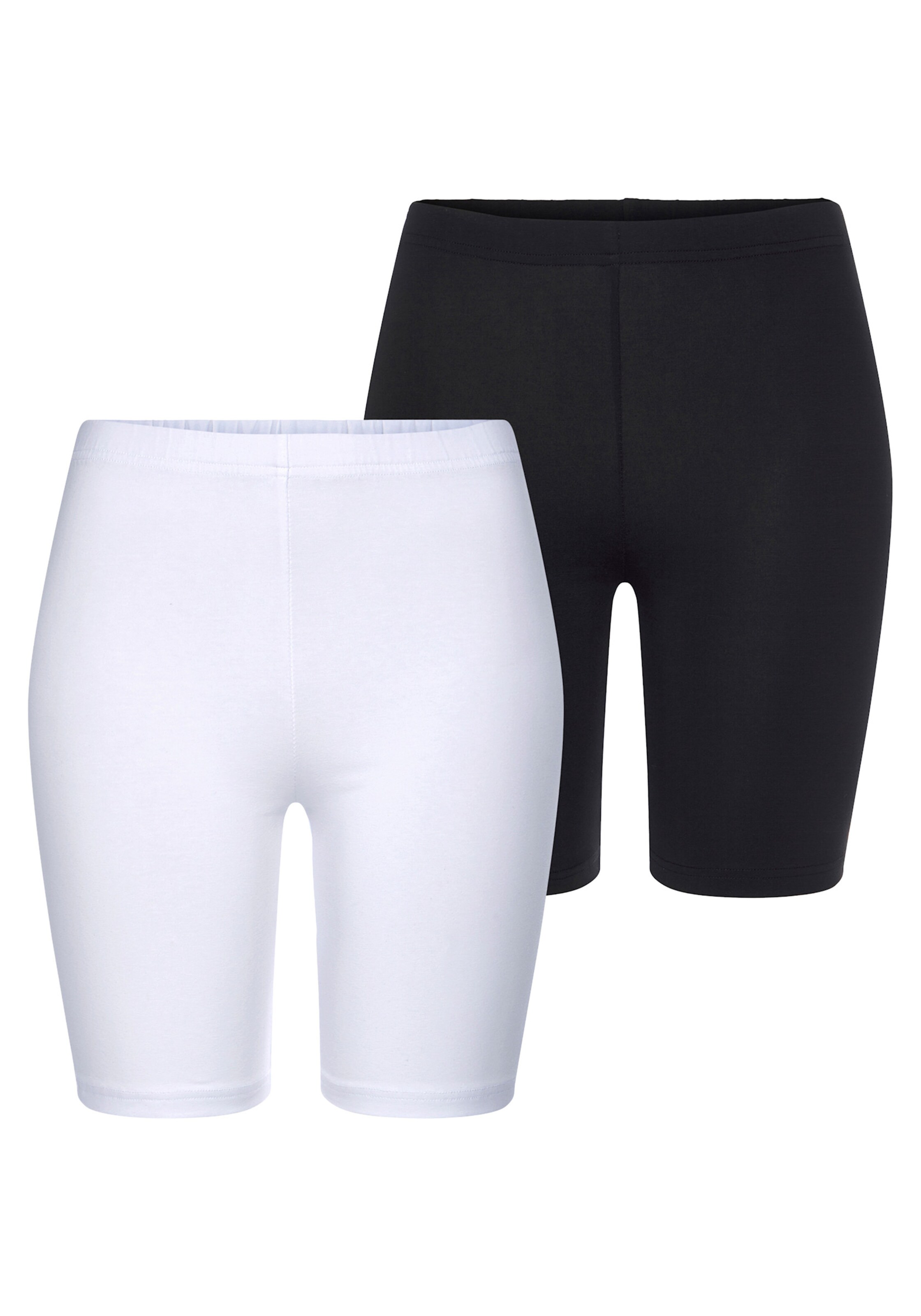 Radlerhose in 1x weiß, 1x schwarz