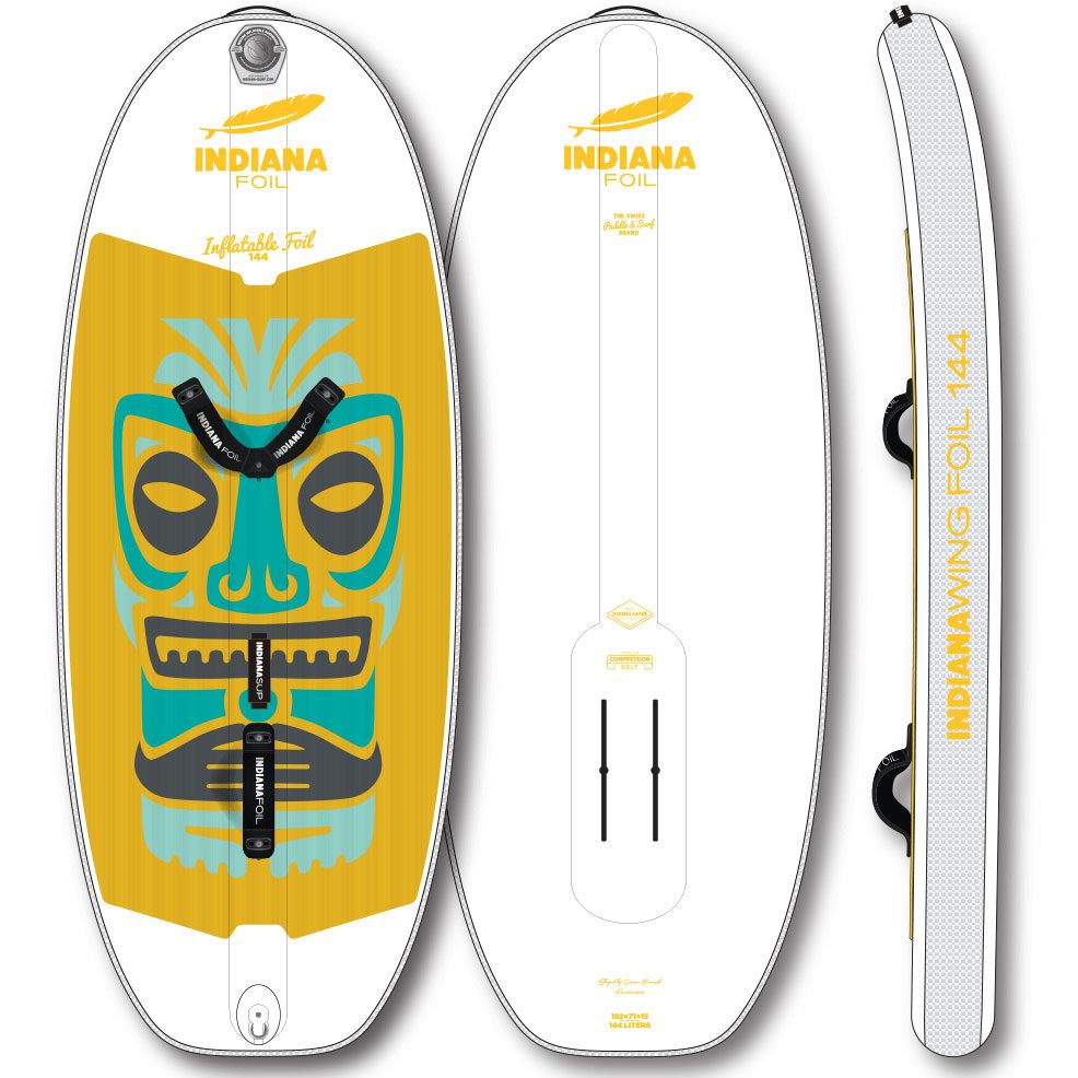 INDIANA Paddle & Surf Wing Foil 144 Inflatable Foil Board