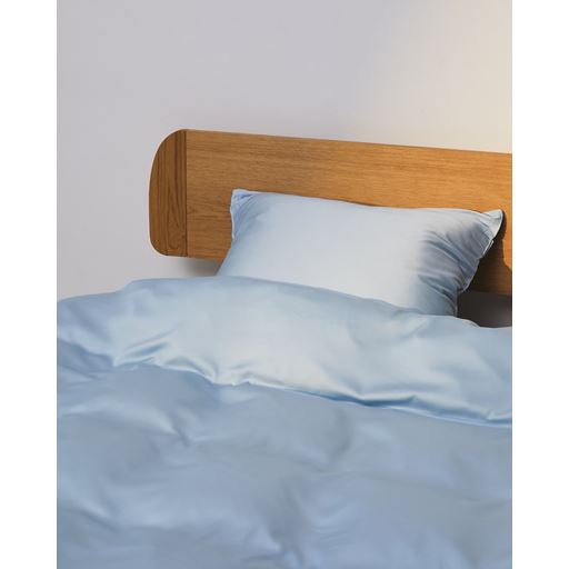 Nordic Weaving Bambus Sengetøj, Light Blue, 140x220 cm