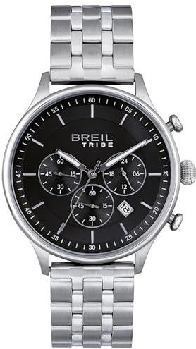 BREIL - CLASSY Collectie - Herenhorloge - Taupe - Zonder Secondewijzer - Stalen Polsband