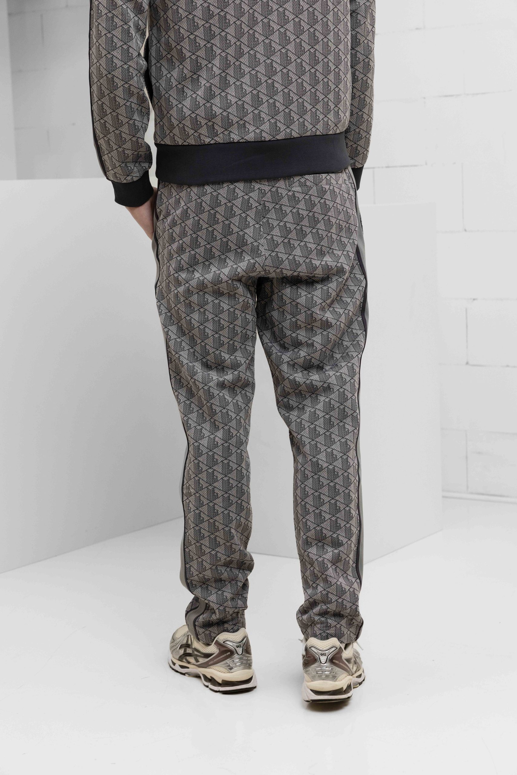 Lacoste Paris Jacquard Trainingspak Heren Grijs