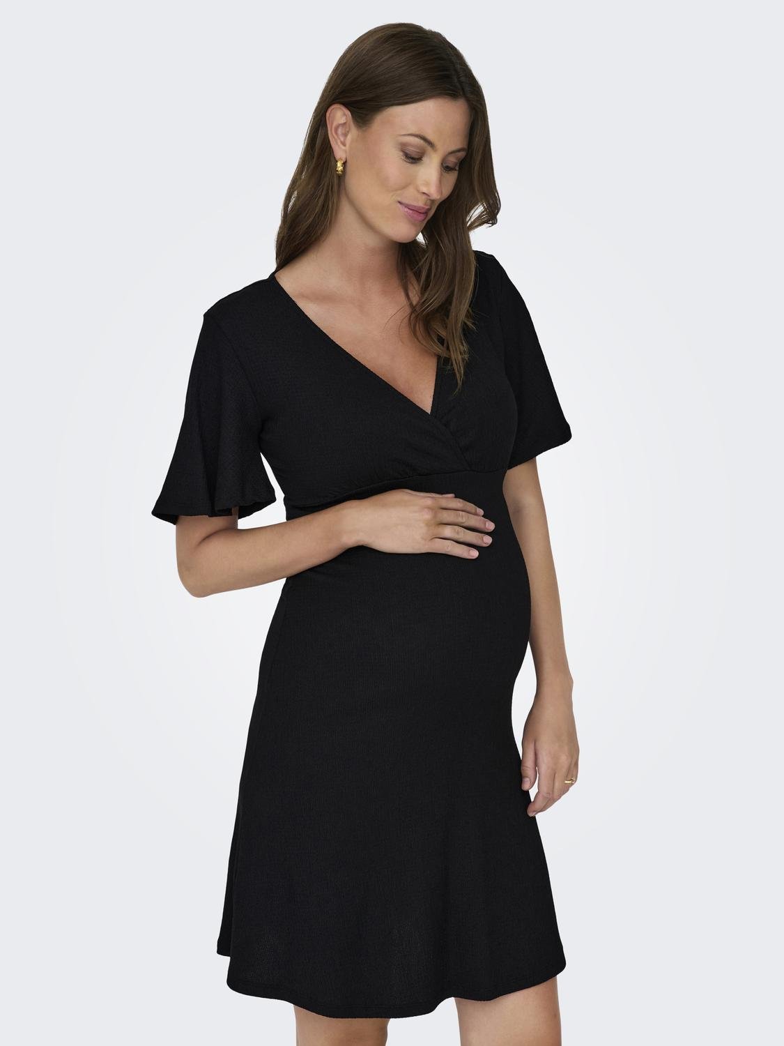 OLMAMINI Kurzes Kleid Black