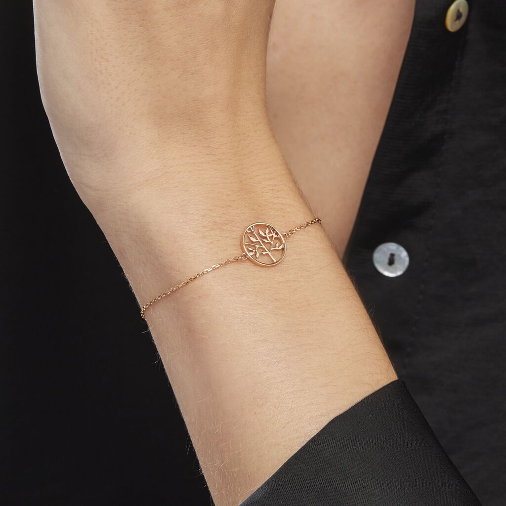 Bracelet Plaque Or Jaune Galvina