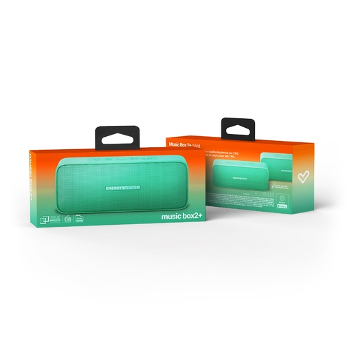 Caixa de Música Energy Sistem 2+ Mint 6W Caixa de Som Estéreo Portátil