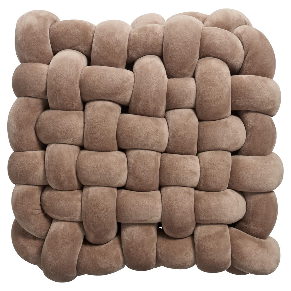 Kussen Knit Bruin 45x45 Cm