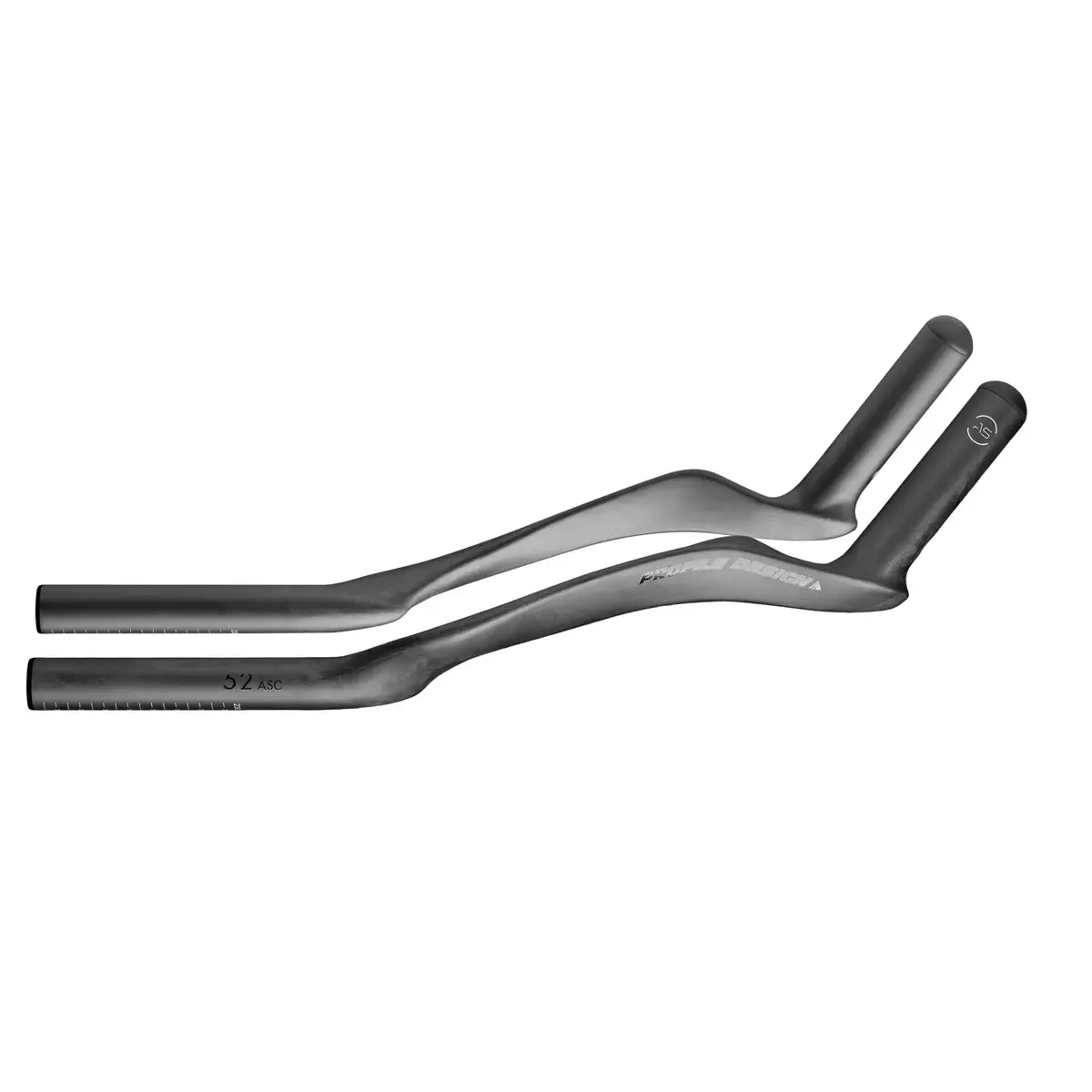 Profile Design 52 ASC Aerobar Extenties 400mm Carbon Zwart