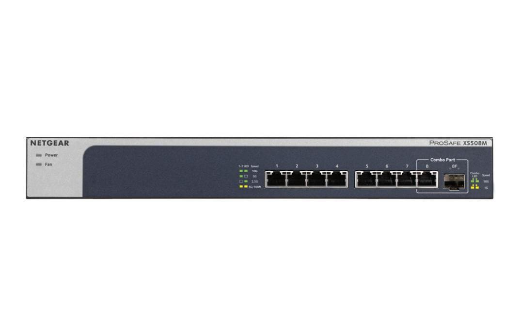 Switch XS508M 8 Port<br>Unmanaged Multi-Gigabit Ethernet Switch