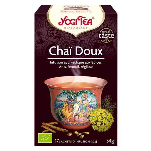 Chá Yogi Chai Suave, 17 sachês