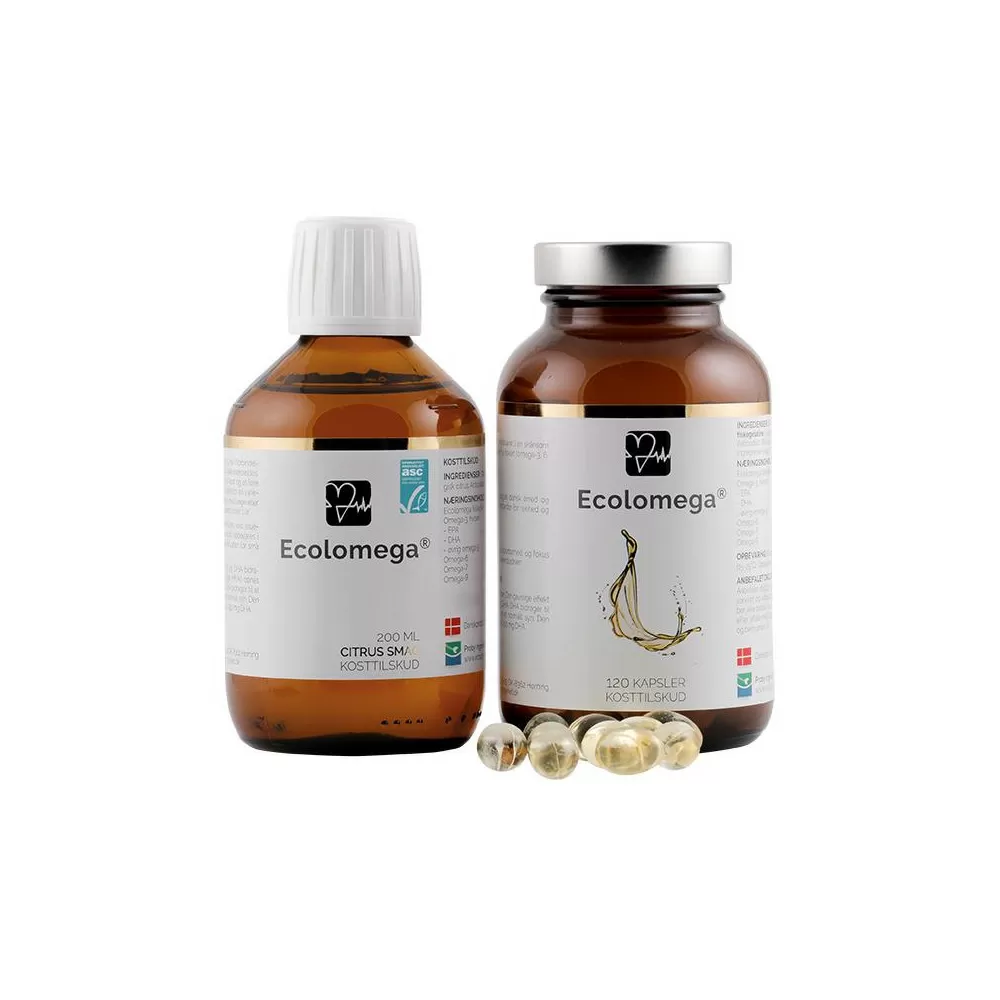 Natur-Drogeriet Ecolomega Fiskeolie Ø - 200 ml