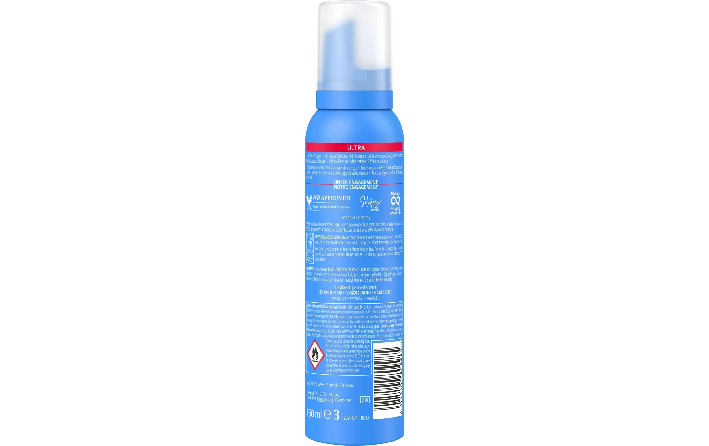 Haarschaum Mousse Ultra 150 mlSchaumfestiger verleiht kräftiges und widerstandsfähiges Haar