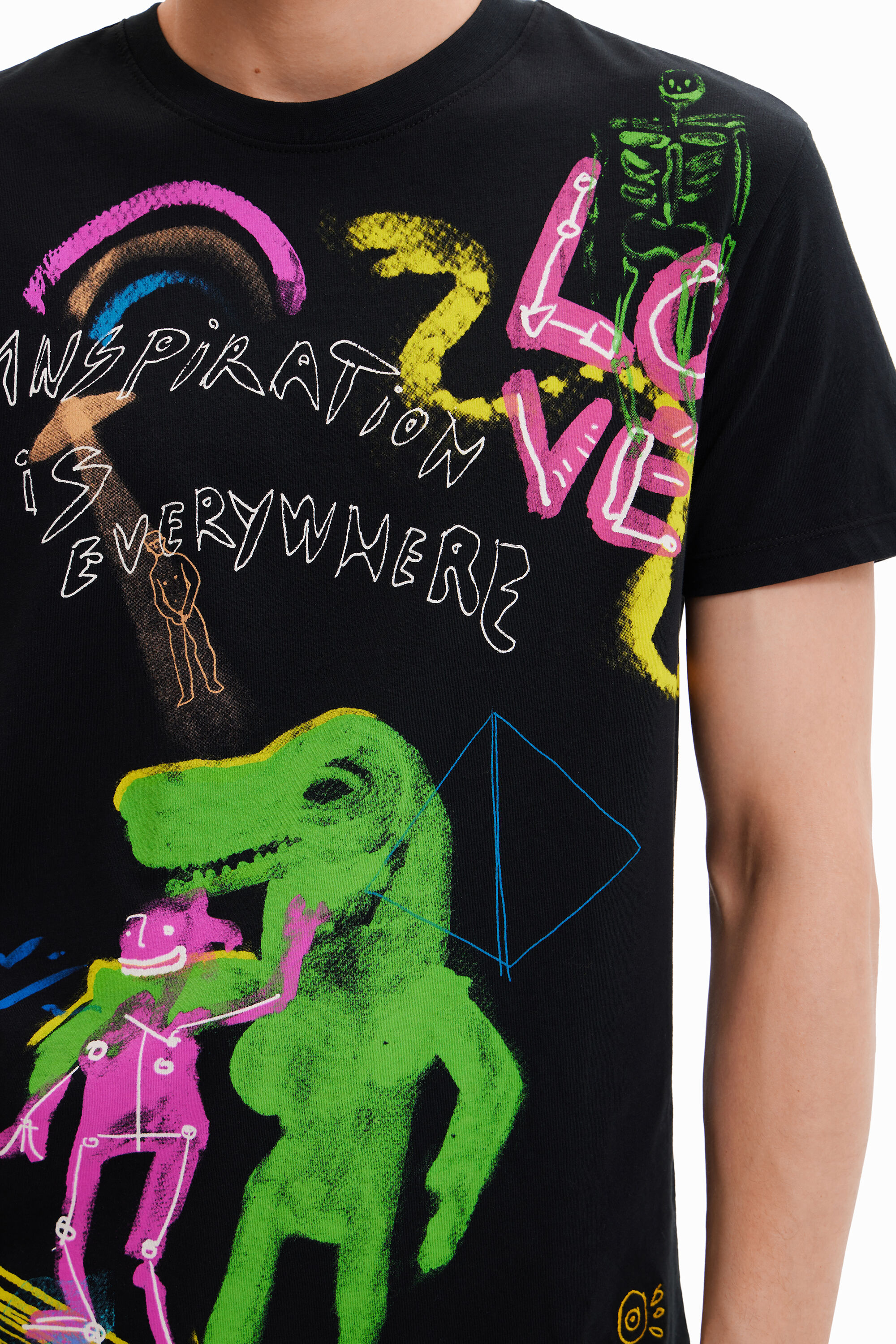 T-shirt à manches courtes dino