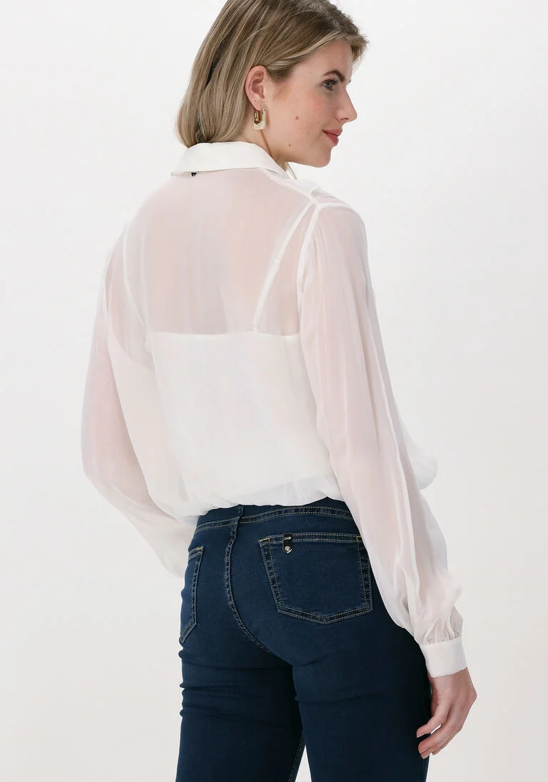 LIU JO gebroken wit liu jo blouse camicia ts nav m/l st all