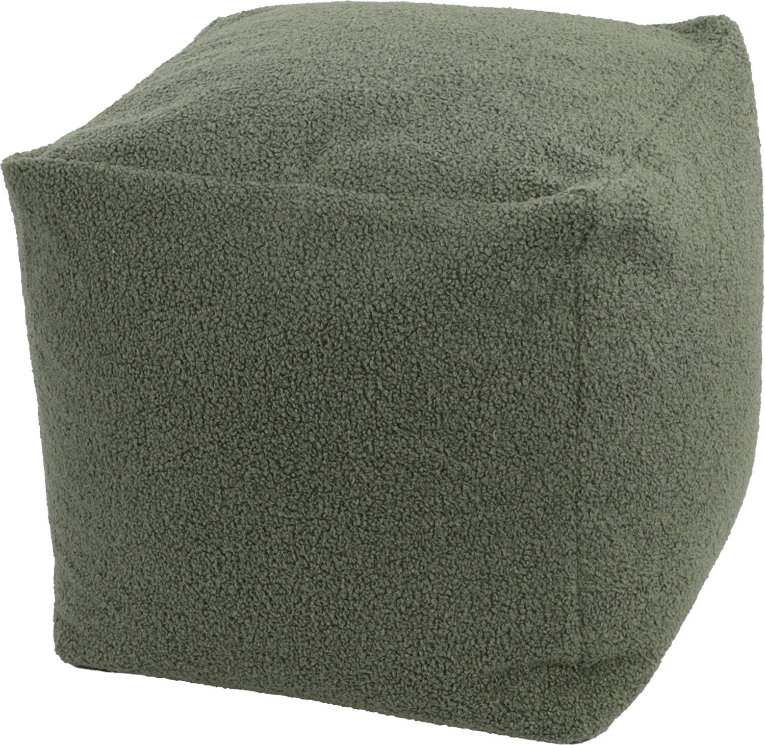 Intratuin poef Teddy groen 45 x 45 x 45 cm