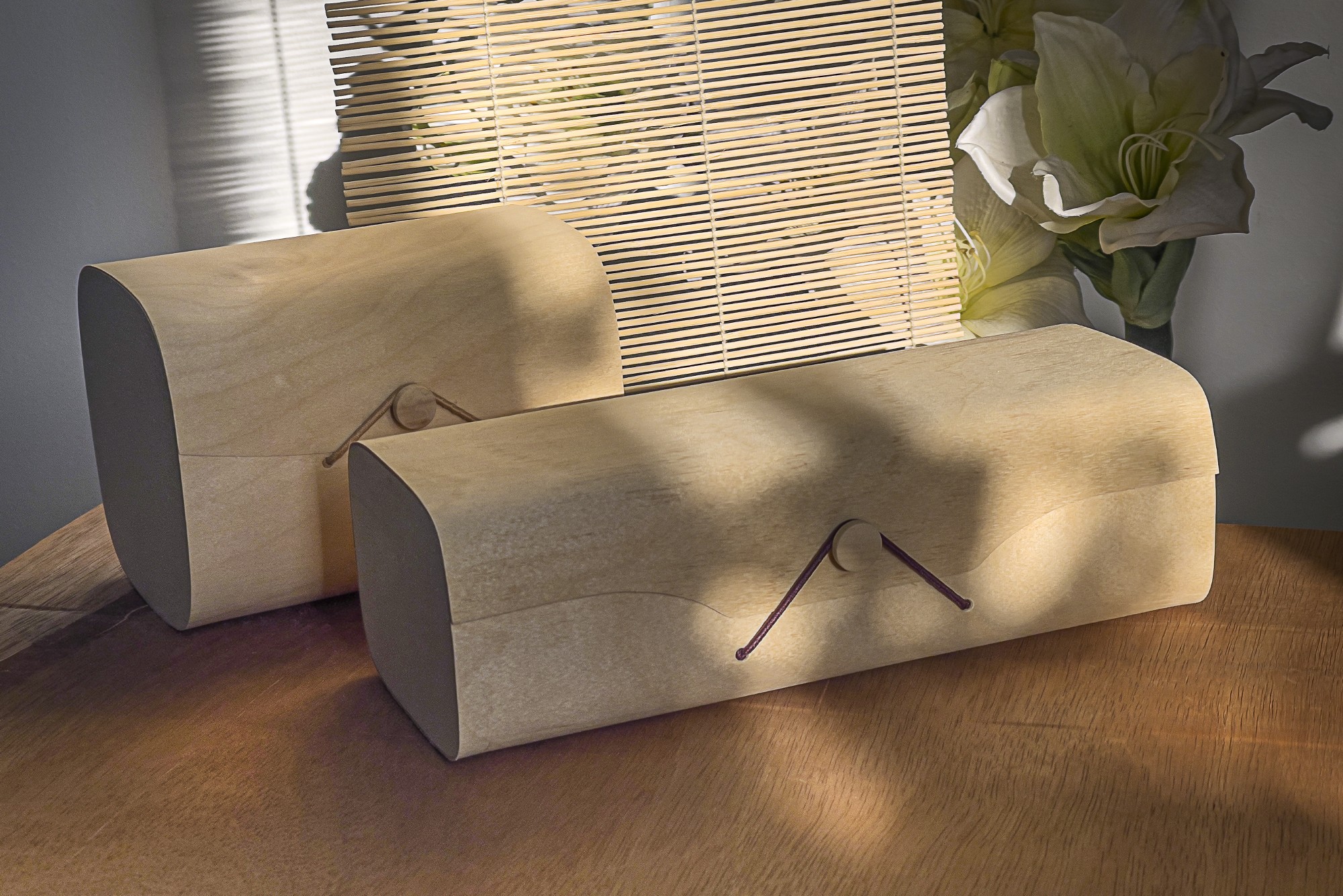 Box 'Tubelle', Birkenholzfurnier, B 25 cm, H 10 cm, L 10 cm von fischer's lagerhaus
