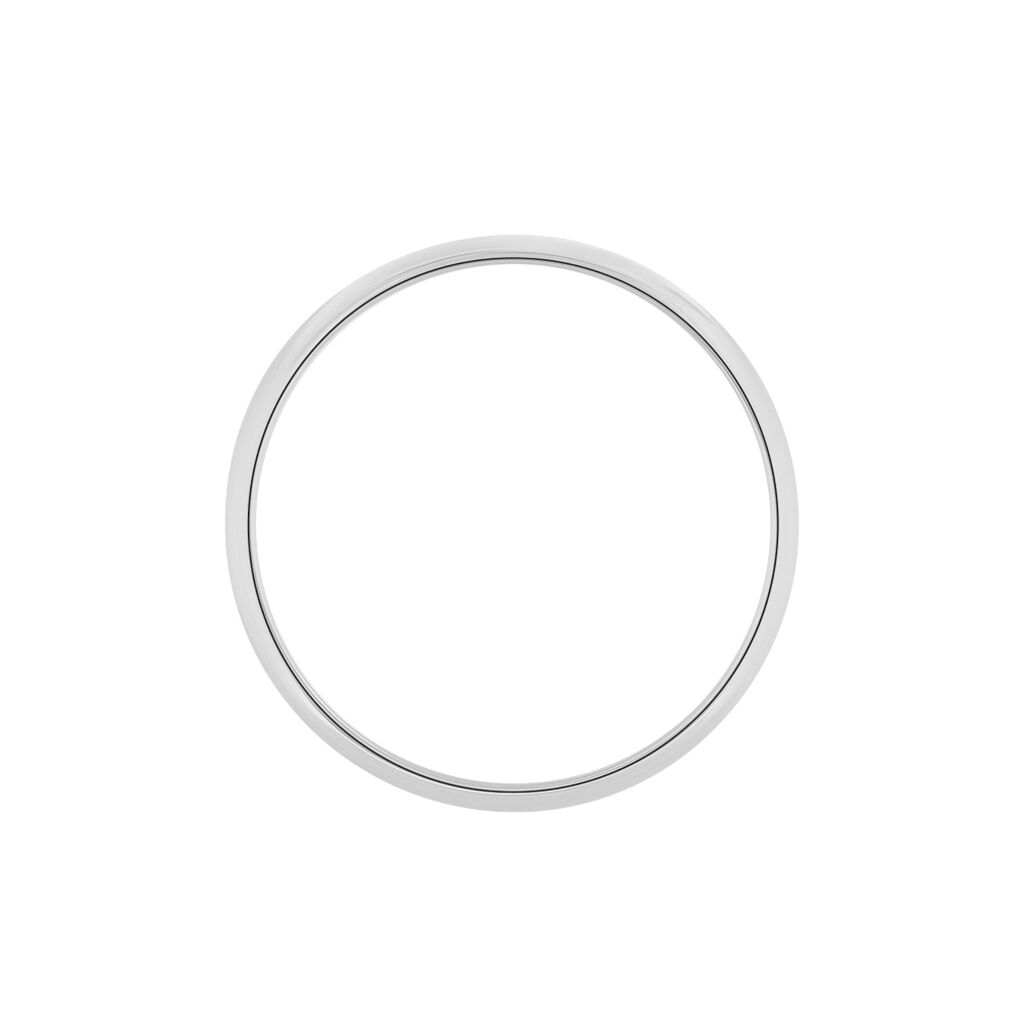 Alliance Aphroditia Demi Jonc Bombe Or Blanc