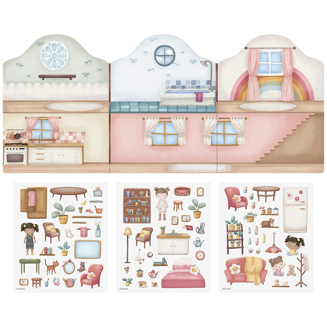 little dutch herbruikbare stickers rosa's house