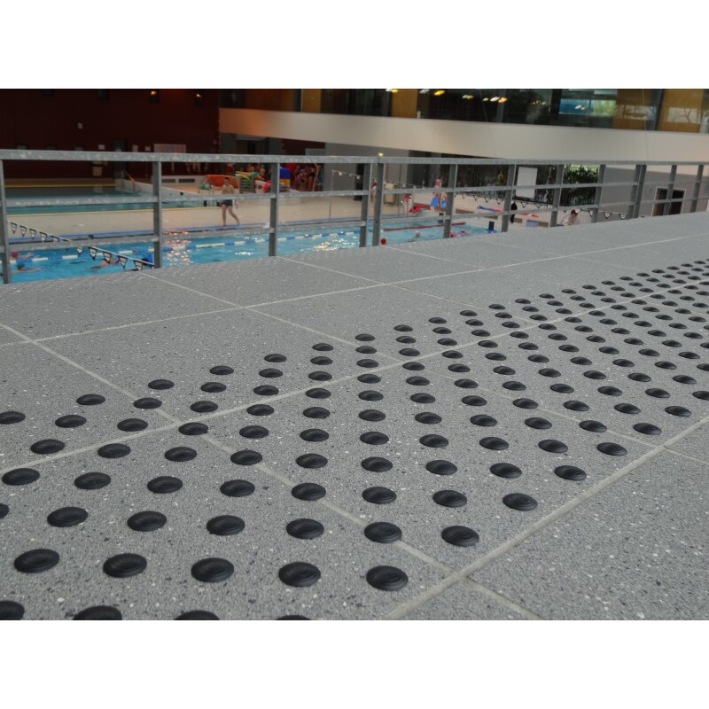 Plots podotactiles PODOKIT Thermoplastiques gris auto-adhésifs
