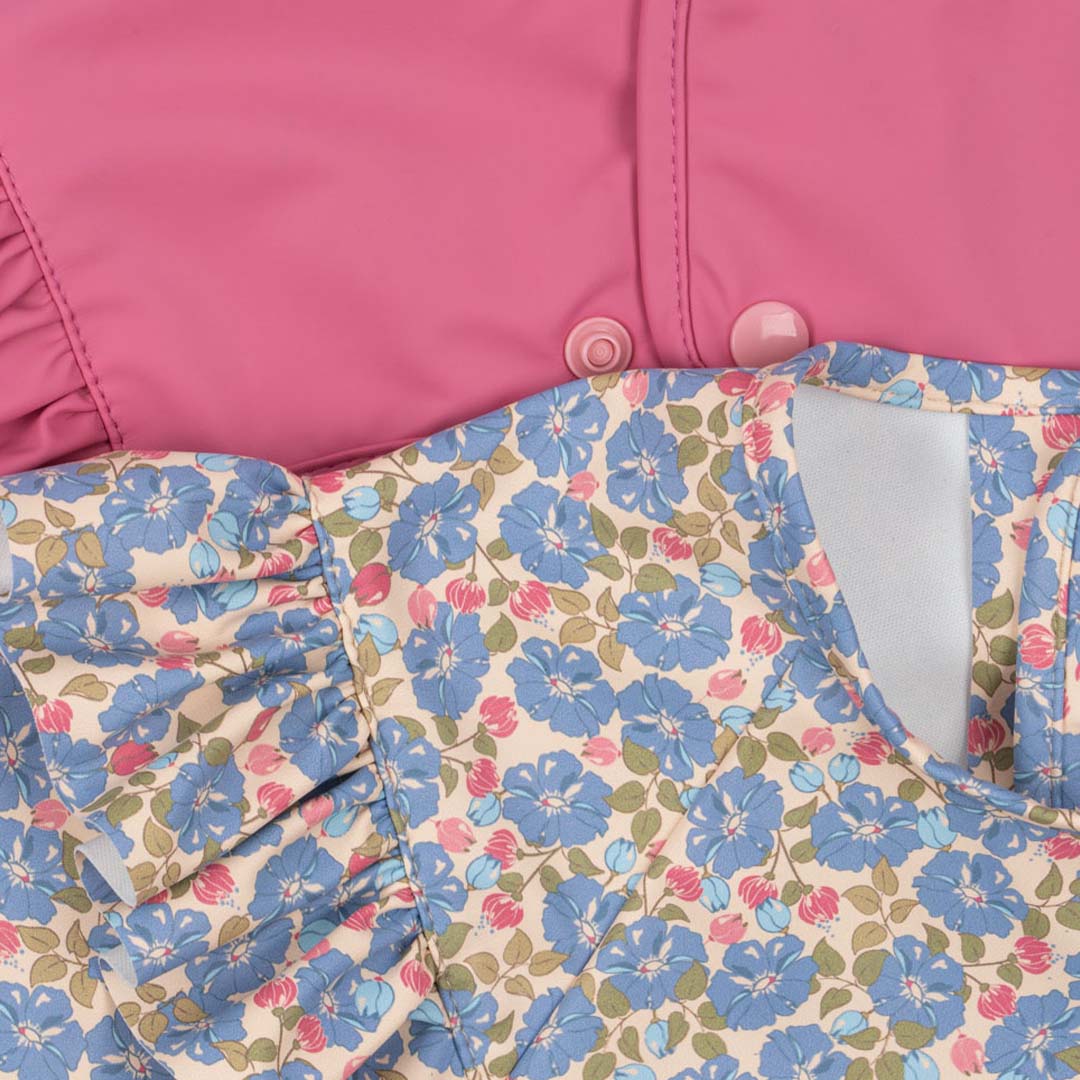 konges sløjd mouwslabben fleur rosier chateau rose - 6-12m - 2st
