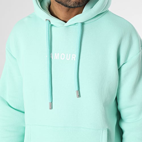 Sweat Capuche Vert Clair