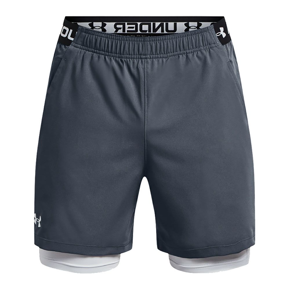 Under Armour UA VANISH WOVEN 2IN1 - Short Homme downpour gray/halo gray/halo gray