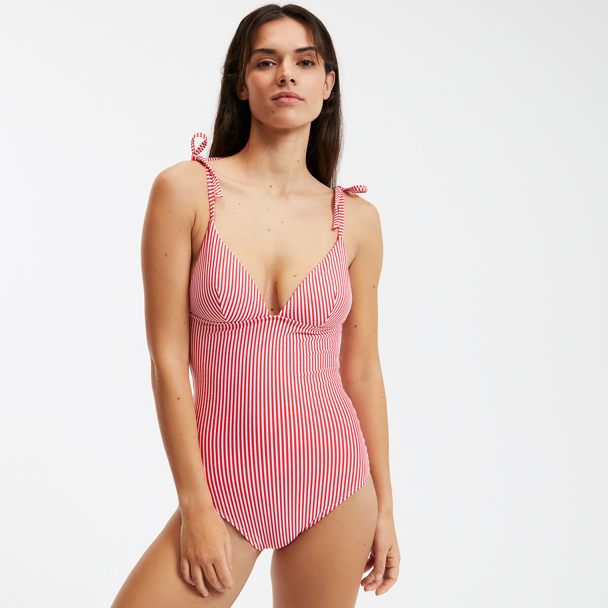 COLEÇÕES LA REDOUTE<br>Peças de biquíni listradas