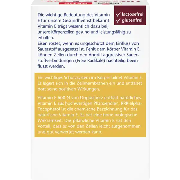 Vitamin E 600 N Kapseln