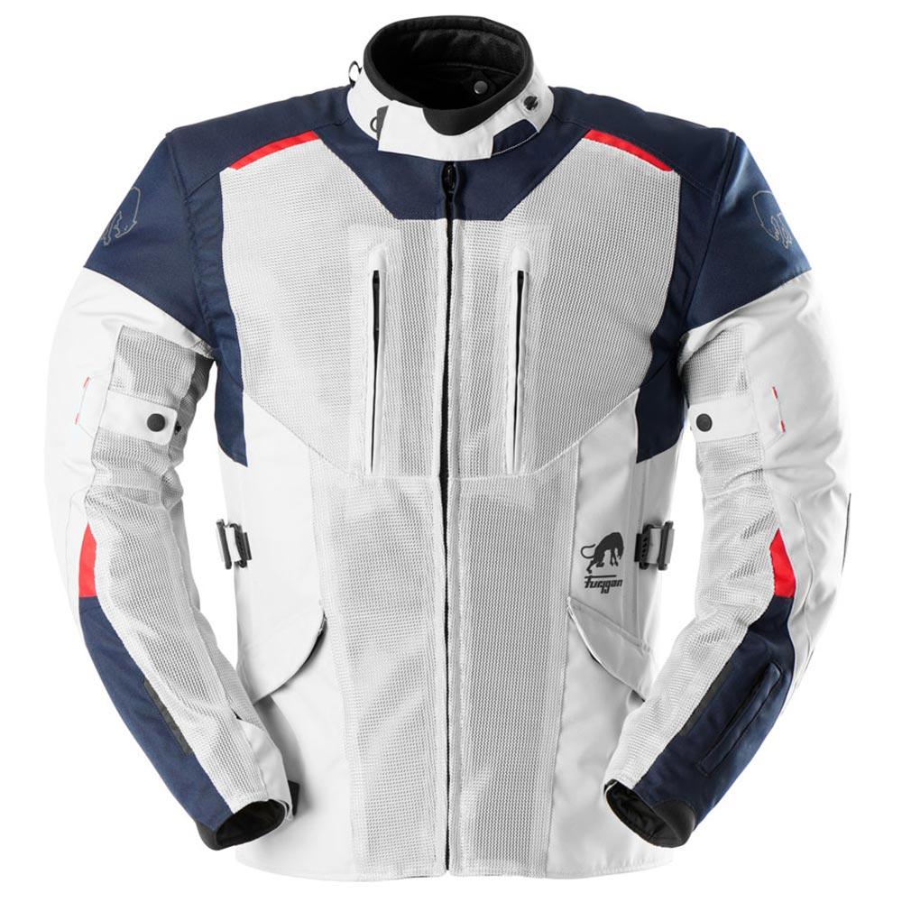 Furygan - Veste Brooks Vented+ Bleu / Gris Clair / Rouge