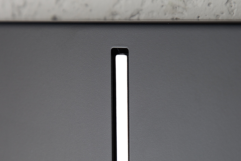 Moderne Design Wandgarderobe ARROW 30cm schwarz mit 3 Haken