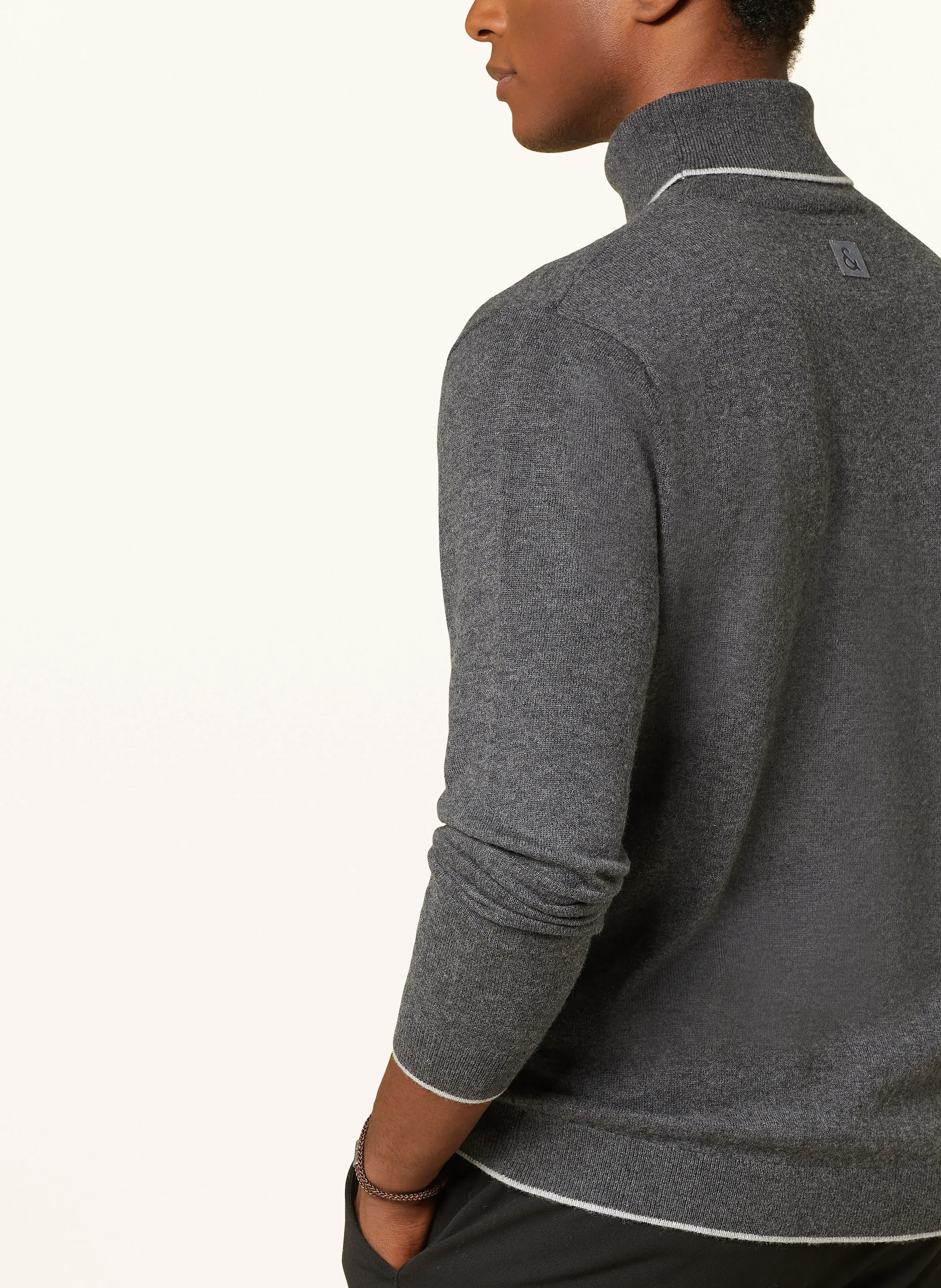 COLOURS & SONS Rollkragenpullover mit Merinowolle