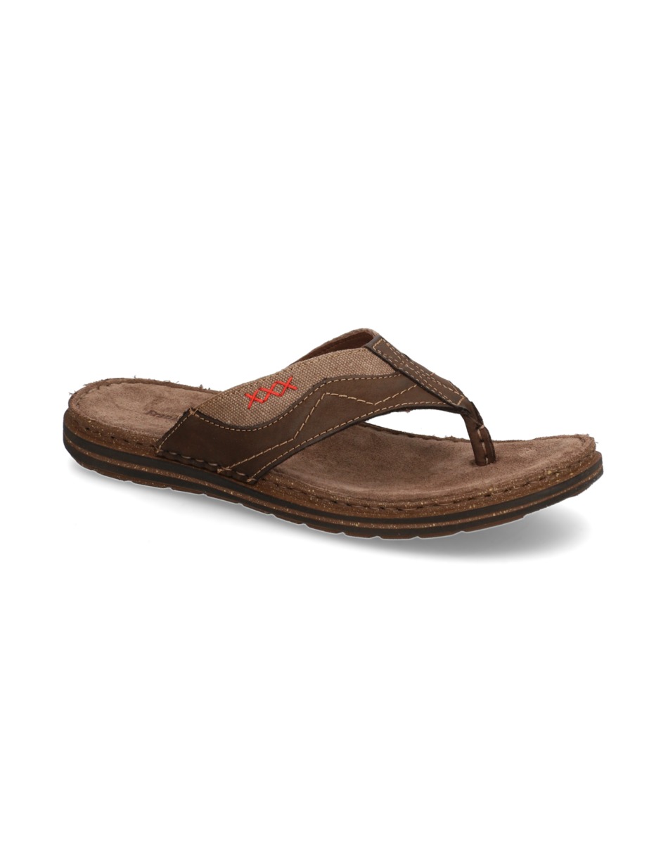 Lederkombination Pantoffel