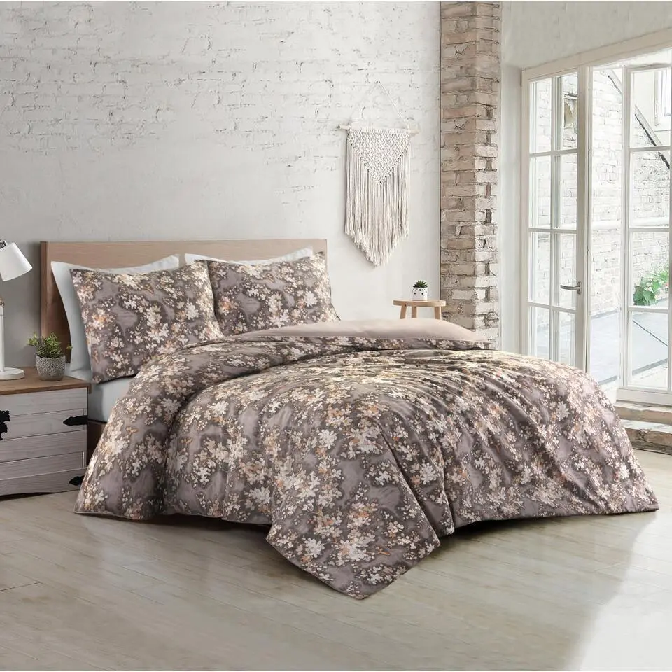 Papillon dekbedovertrek Aurora - 140x200/220 - Beige